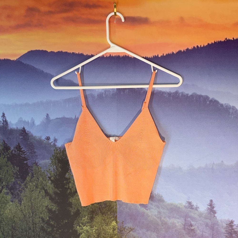 Gianni Bini Orange Crop Top